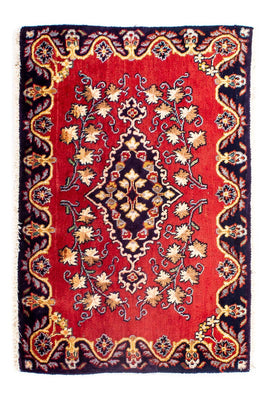 Tappeto Persero - Keshan - 88 x 62 cm - rosso scuro