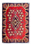 Tappeto Persero - Keshan - 88 x 62 cm - rosso scuro