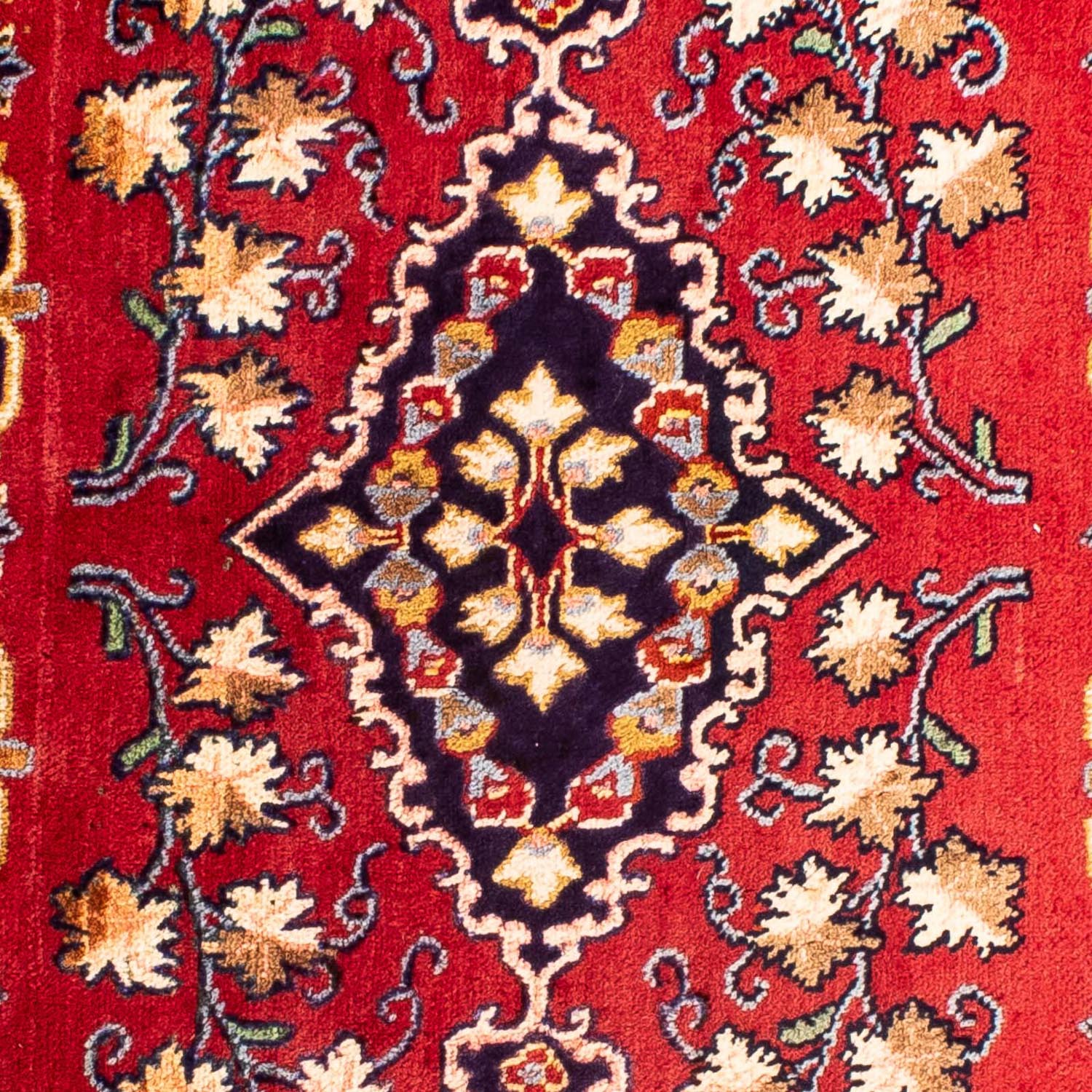 Tappeto Persero - Keshan - 88 x 62 cm - rosso scuro