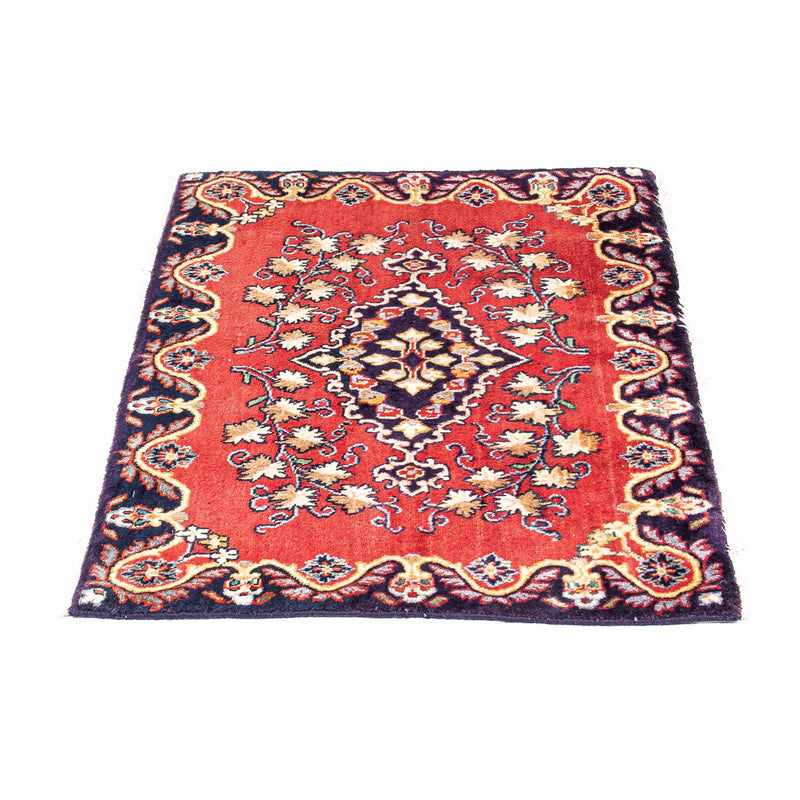 Tappeto Persero - Keshan - 88 x 62 cm - rosso scuro