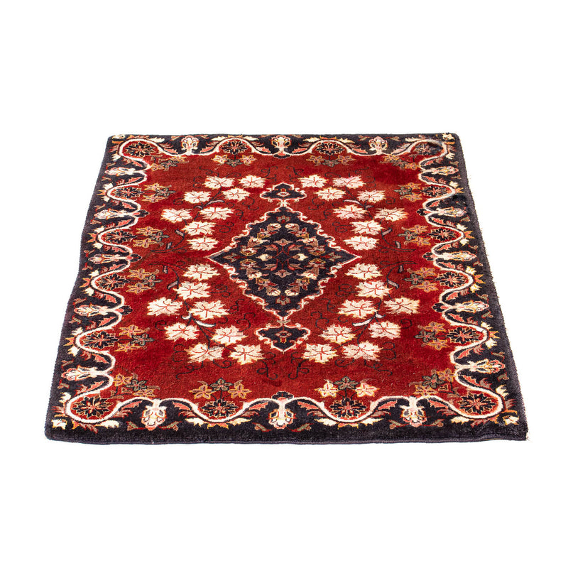 Tappeto Persero - Keshan quadrato  - 97 x 77 cm - rosso scuro