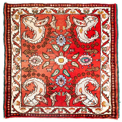 Tappeto Persero - Classico quadrato  - 81 x 75 cm - rosso