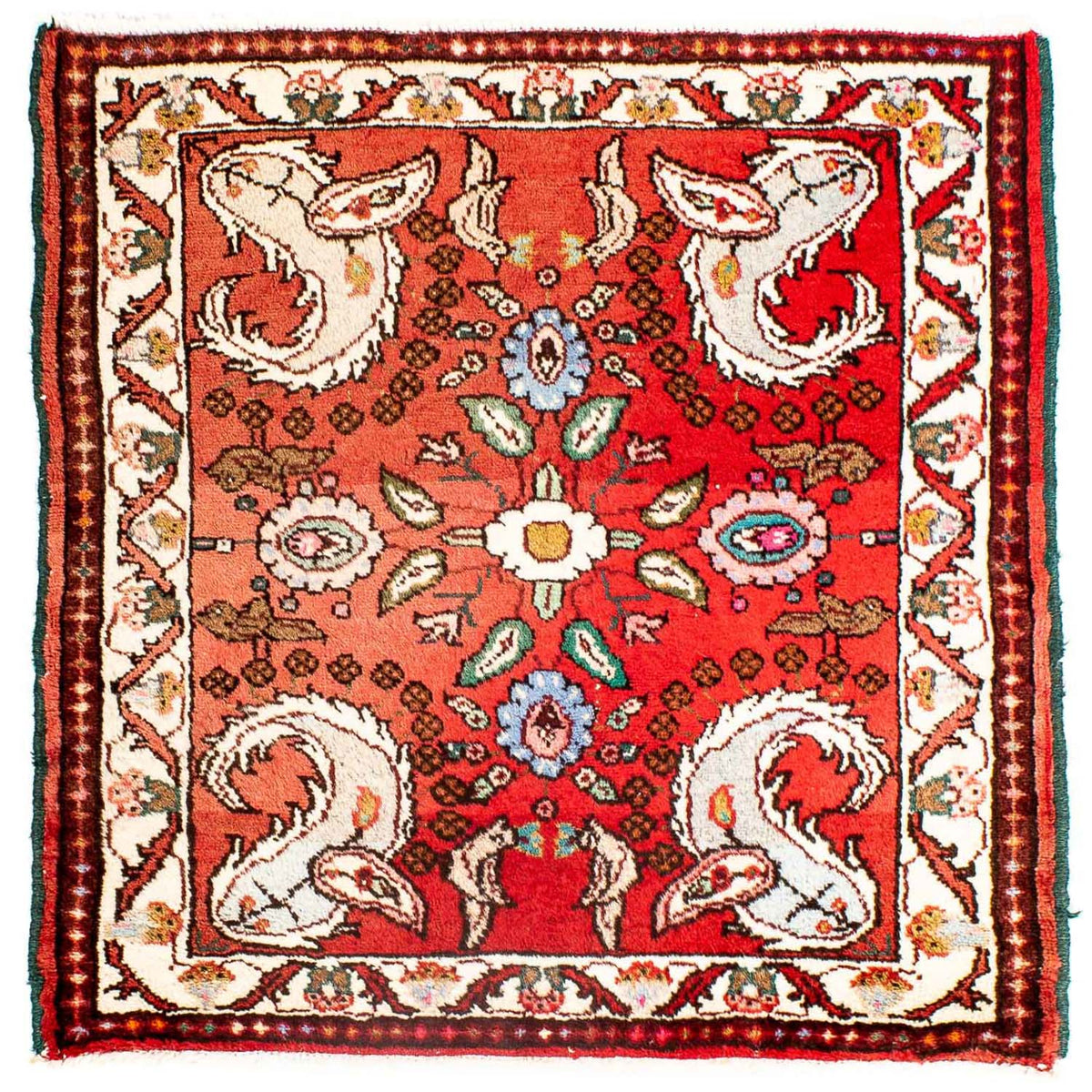Tappeto Persero - Classico quadrato  - 81 x 75 cm - rosso