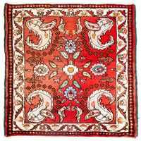 Tappeto Persero - Classico quadrato  - 81 x 75 cm - rosso