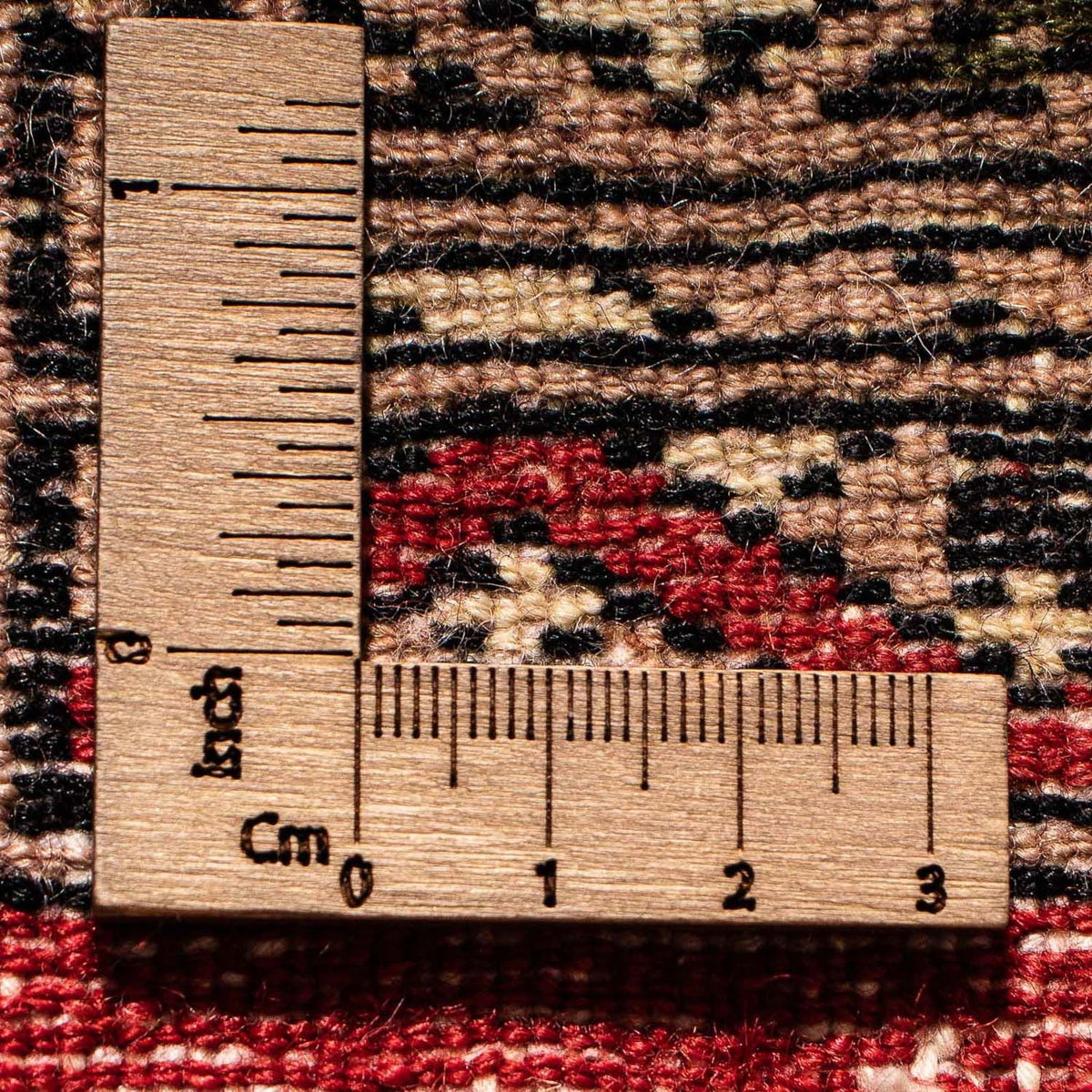 Tappeto Pakistani quadrato  - 63 x 62 cm - rosso