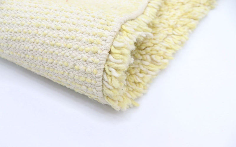 Tappeto a pelo alto - 158 x 90 cm - beige
