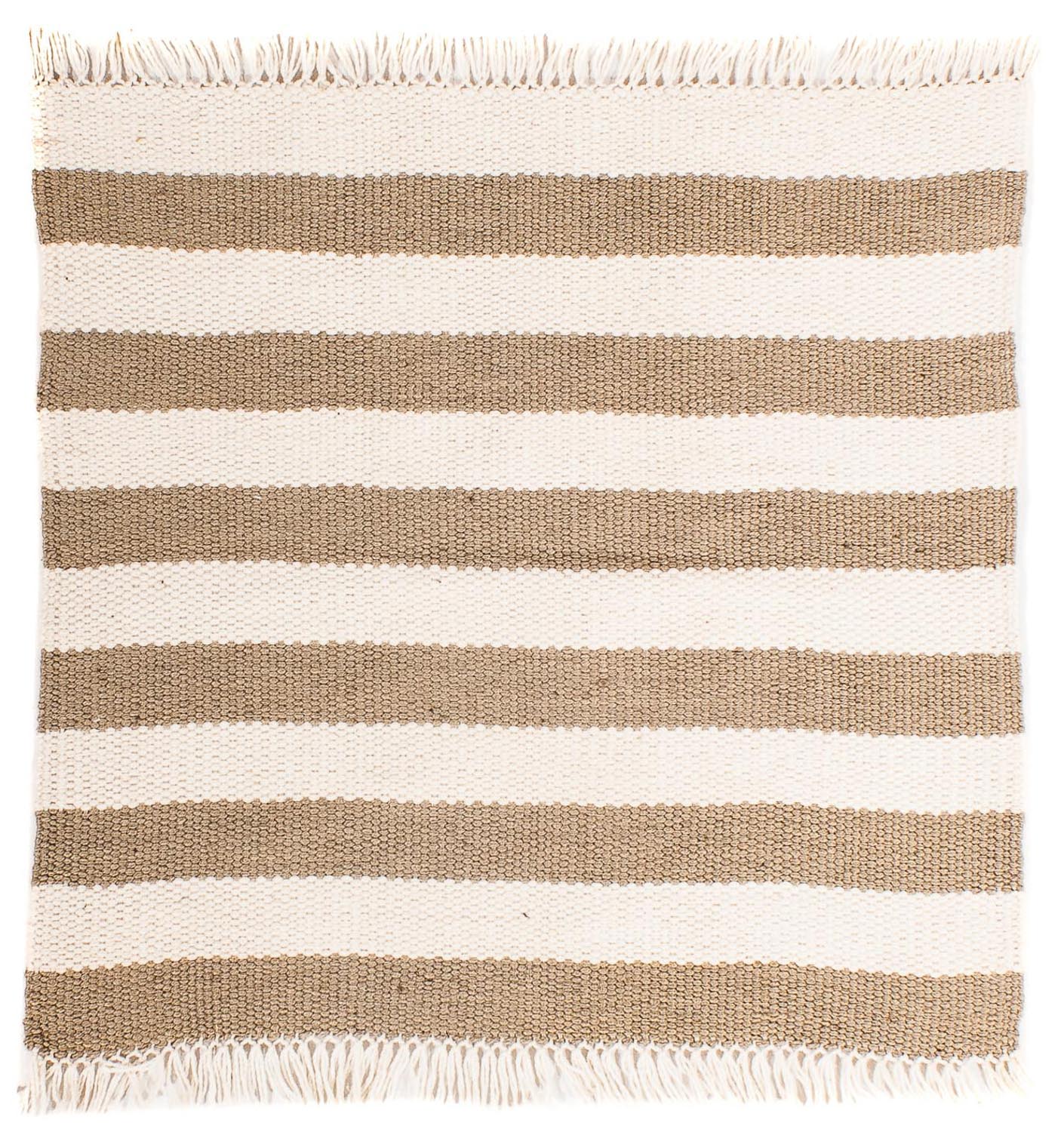 Tappeto Kelim - Tendenza quadrato  - 68 x 64 cm - beige
