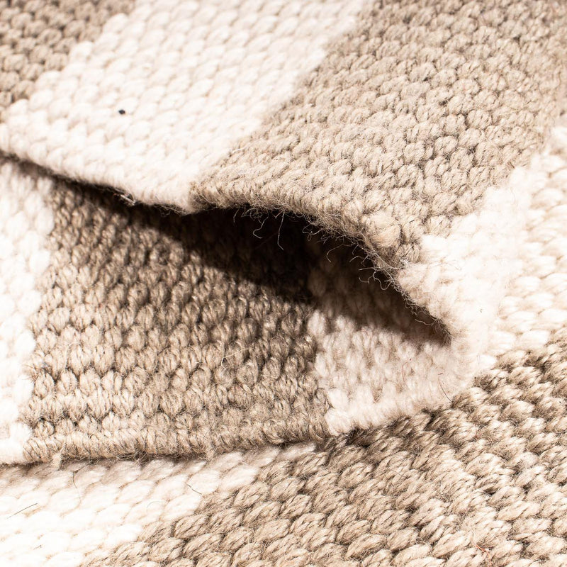Tappeto Kelim - Tendenza quadrato  - 68 x 64 cm - beige