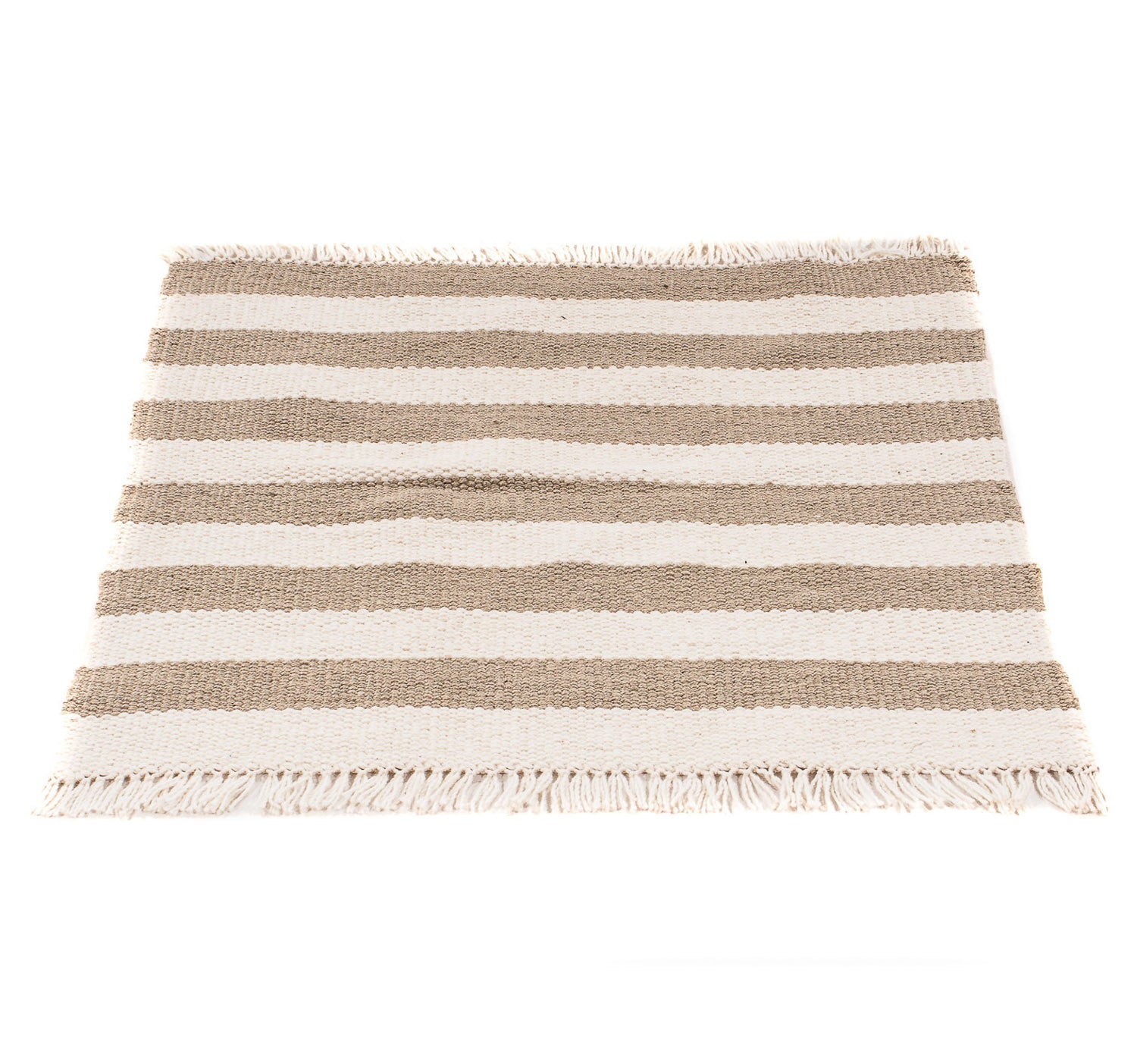 Tappeto Kelim - Tendenza quadrato  - 68 x 64 cm - beige