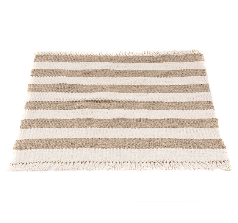Tappeto Kelim - Tendenza quadrato  - 68 x 64 cm - beige