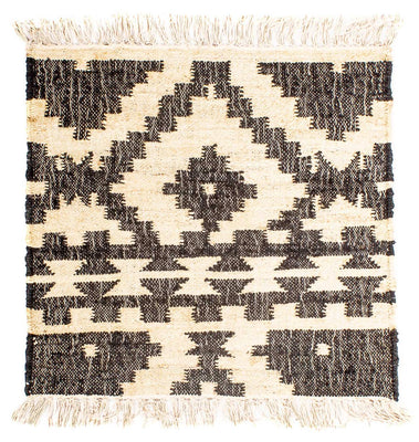 Tappeto Kelim - Tendenza quadrato  - 64 x 64 cm - beige