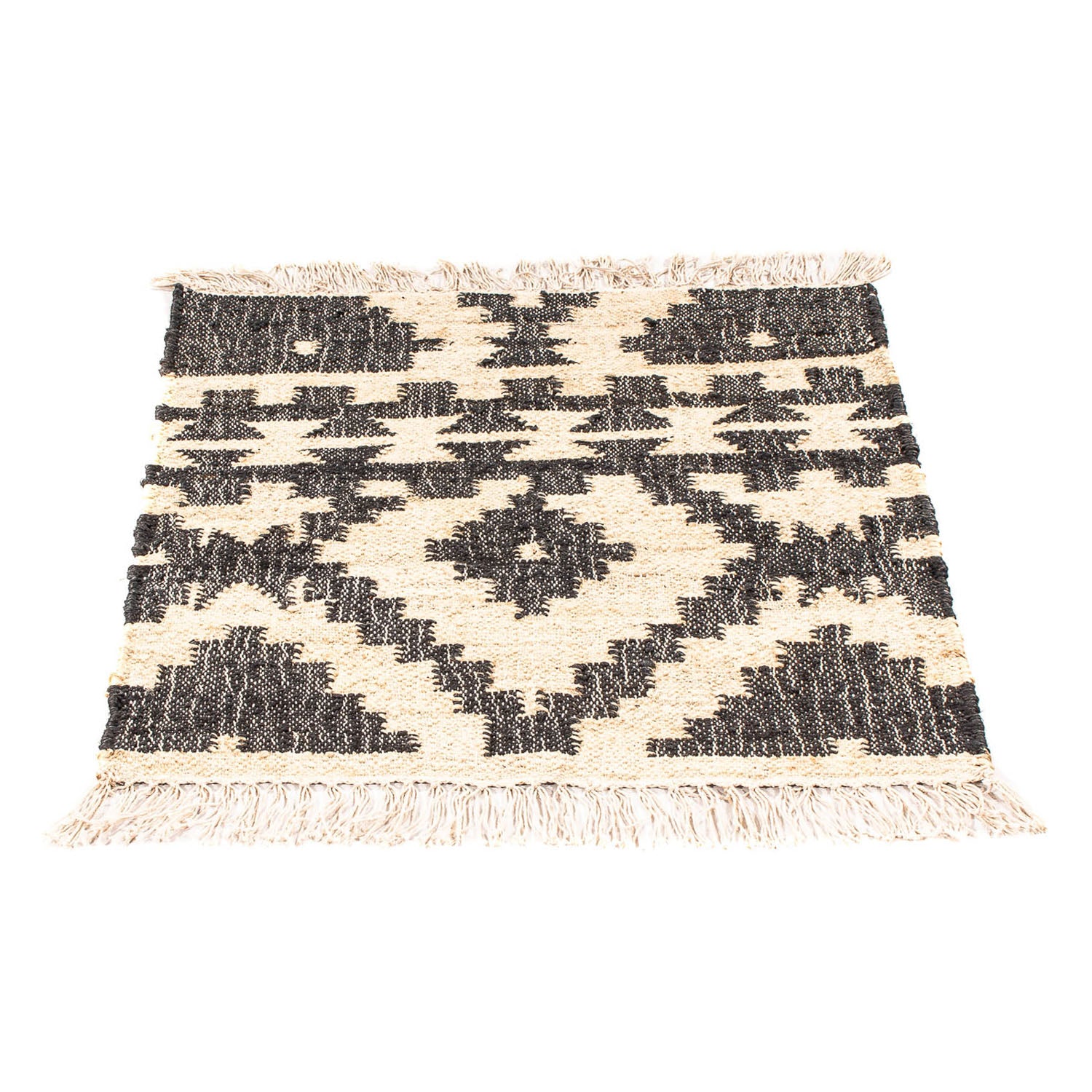 Tappeto Kelim - Tendenza quadrato  - 64 x 64 cm - beige