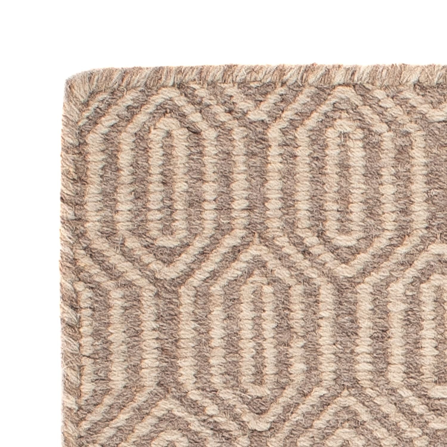 Tappeto Kelim - Tendenza quadrato  - 46 x 45 cm - marrone chiaro