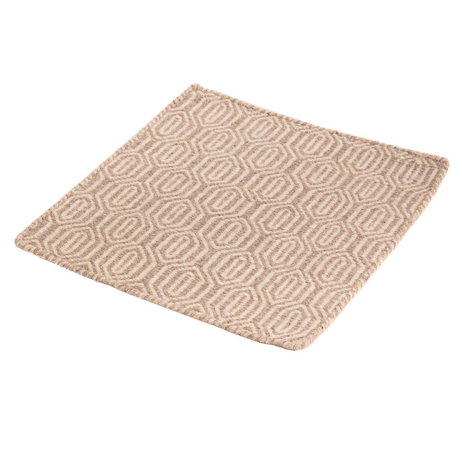 Tappeto Kelim - Tendenza quadrato  - 46 x 45 cm - marrone chiaro