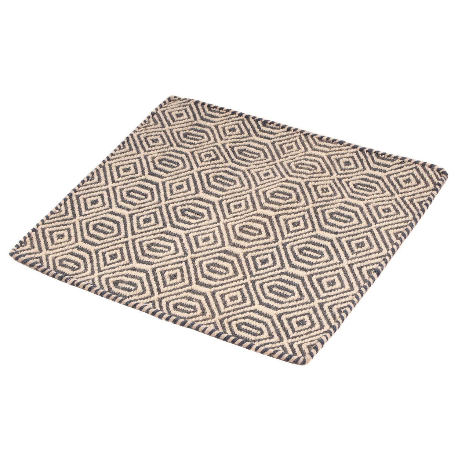 Tappeto Kelim - Tendenza quadrato  - 47 x 44 cm - multicolore