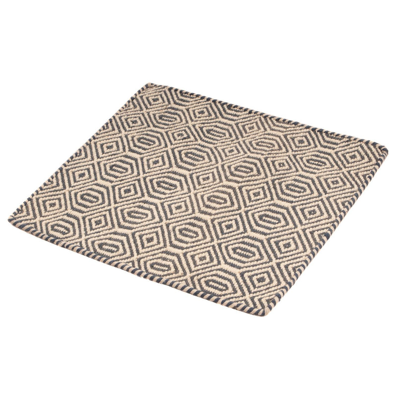 Tappeto Kelim - Tendenza quadrato  - 47 x 44 cm - multicolore