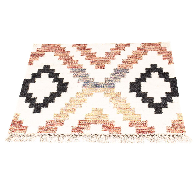 Tappeto Kelim - Tendenza quadrato  - 69 x 67 cm - beige