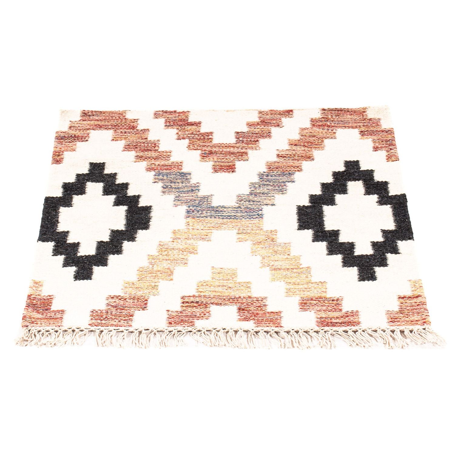 Tappeto Kelim - Tendenza quadrato  - 69 x 67 cm - beige