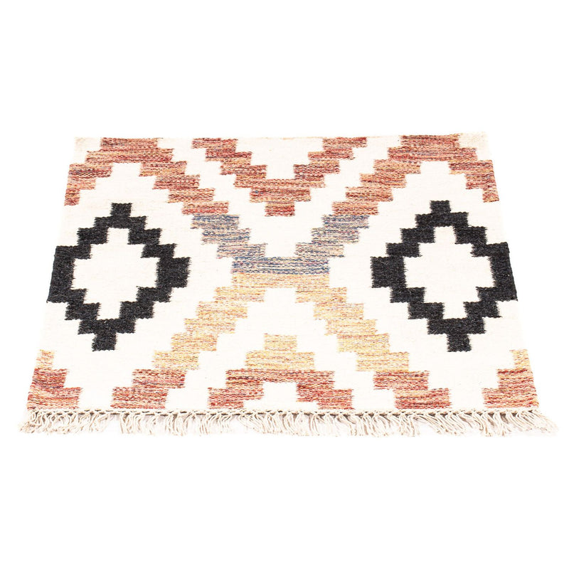 Tappeto Kelim - Tendenza quadrato  - 69 x 67 cm - beige