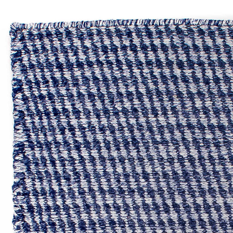 Tappeto Kelim - Tendenza quadrato  - 63 x 62 cm - blu scuro