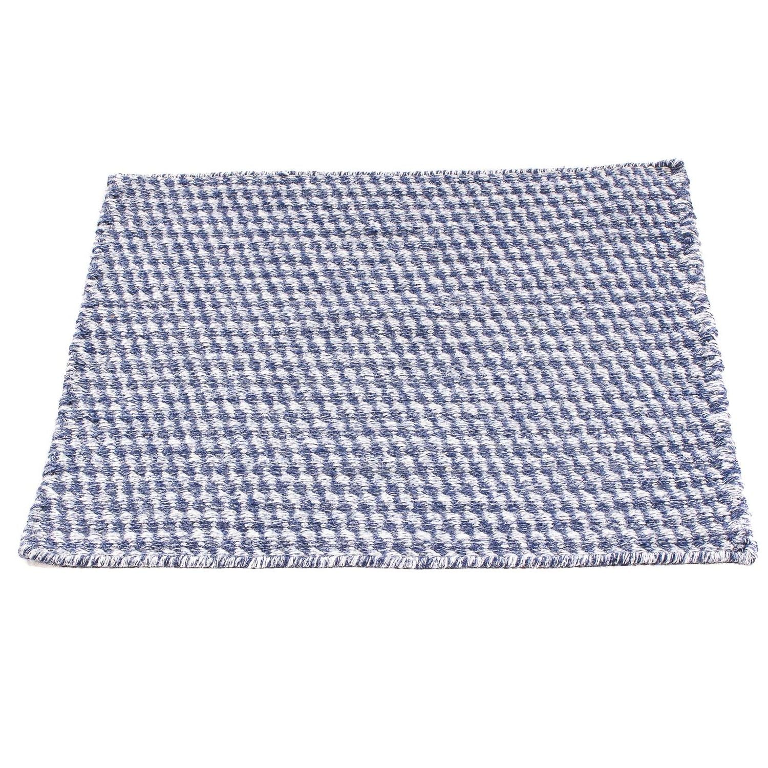 Tappeto Kelim - Tendenza quadrato  - 63 x 62 cm - blu scuro