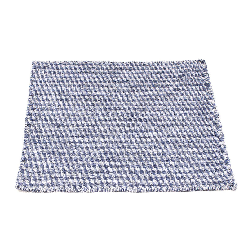 Tappeto Kelim - Tendenza quadrato  - 63 x 62 cm - blu scuro