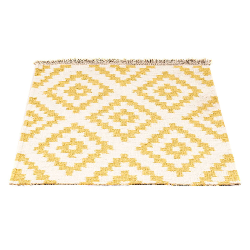 Tappeto Kelim - Tendenza quadrato  - 80 x 72 cm - beige