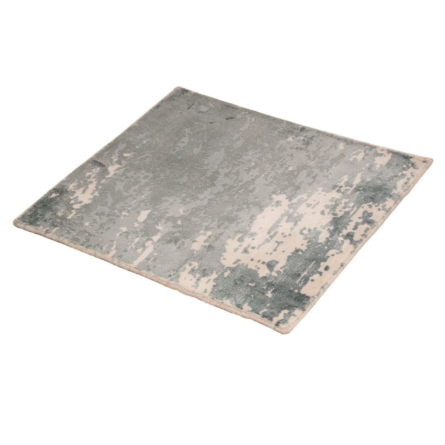 Tappeto in viscosa quadrato  - 55 x 51 cm - multicolore