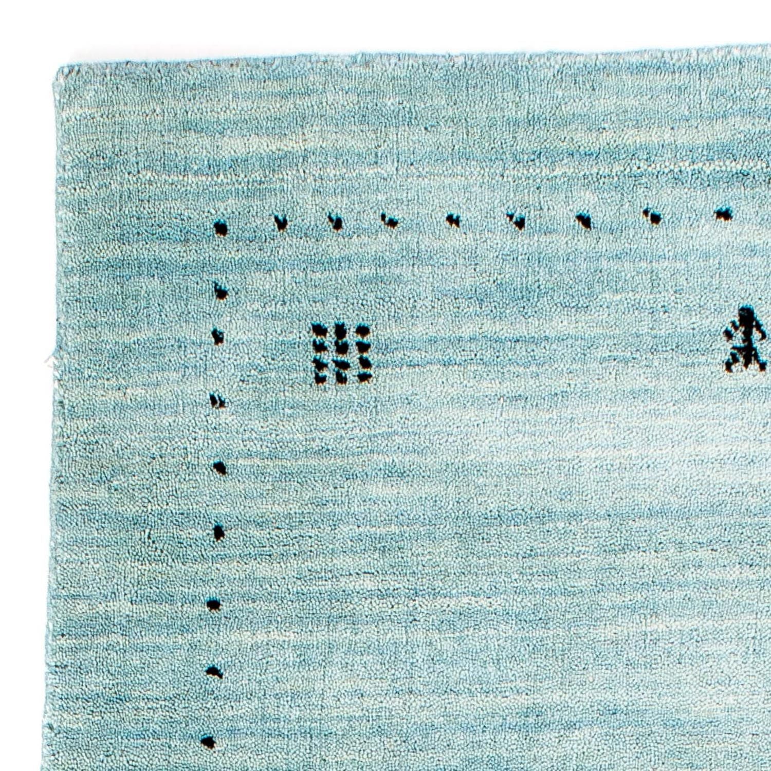 Tappeto Gabbeh - Loribaft Indus - 140 x 70 cm - blu chiaro