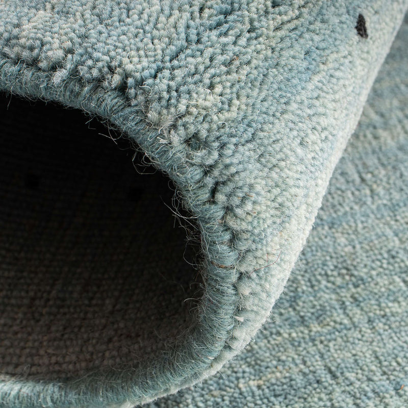 Tappeto Gabbeh - Loribaft Indus - 140 x 70 cm - blu chiaro
