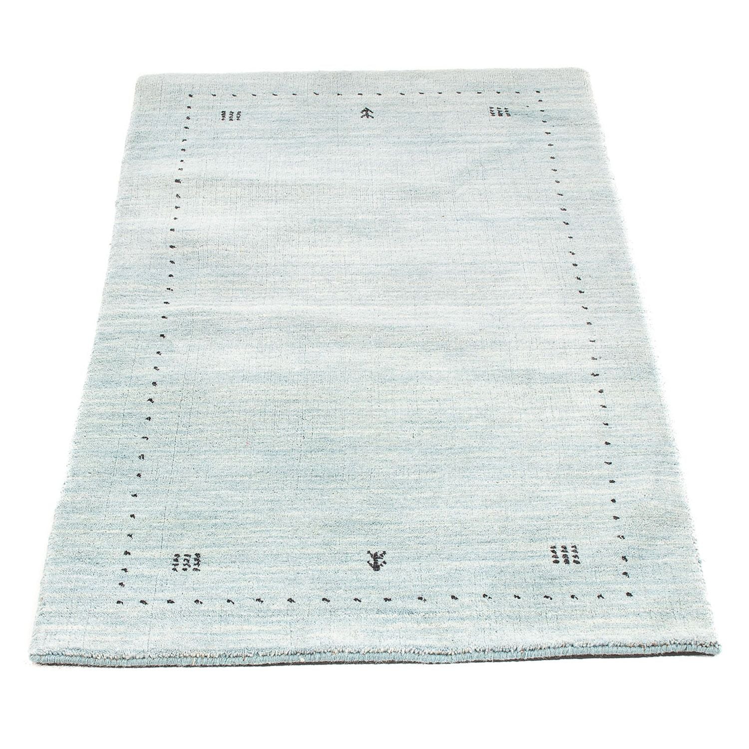 Tappeto Gabbeh - Loribaft Indus - 140 x 70 cm - blu chiaro