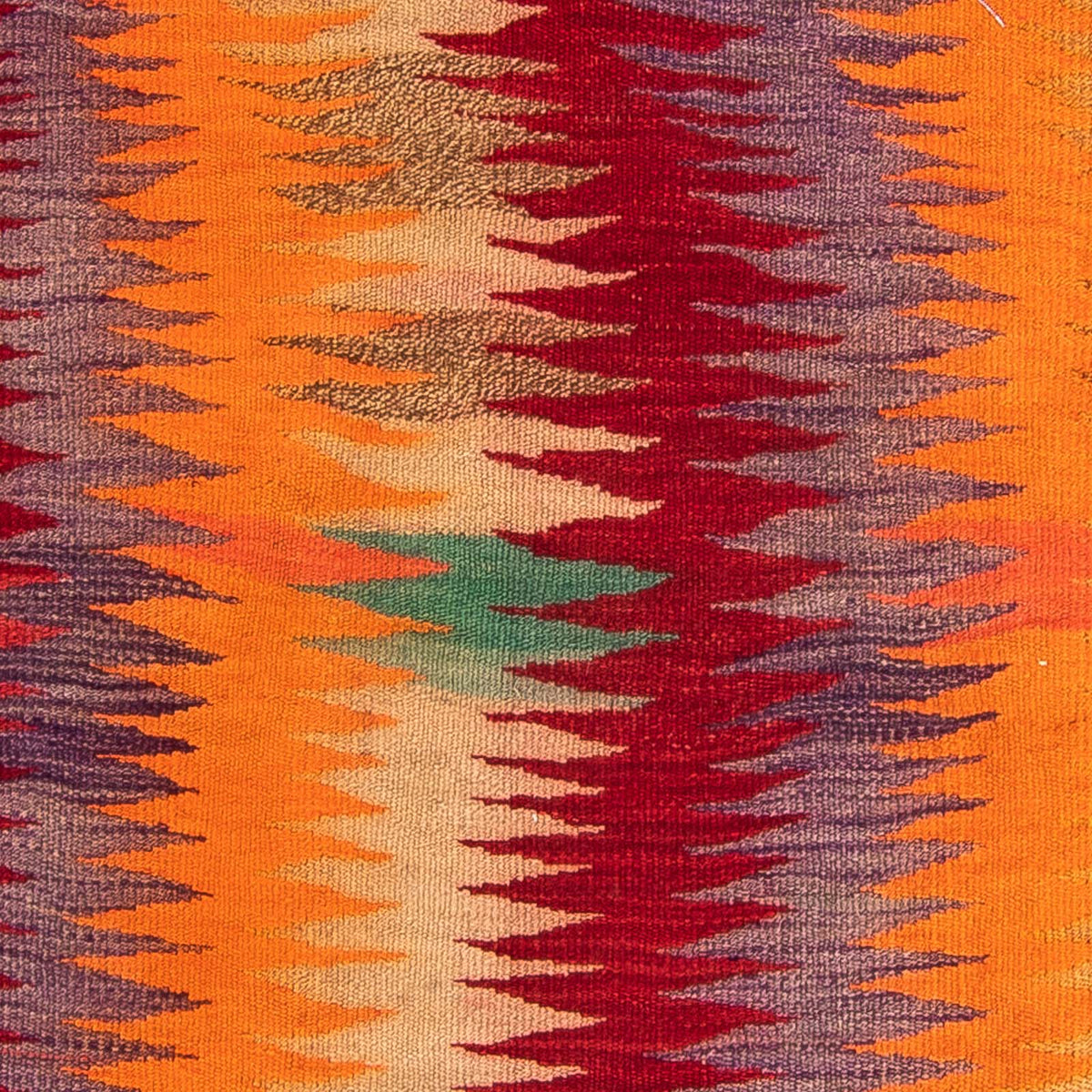 Tappeto corsia Tappeto Kelim - Vecchio - 265 x 125 cm - multicolore