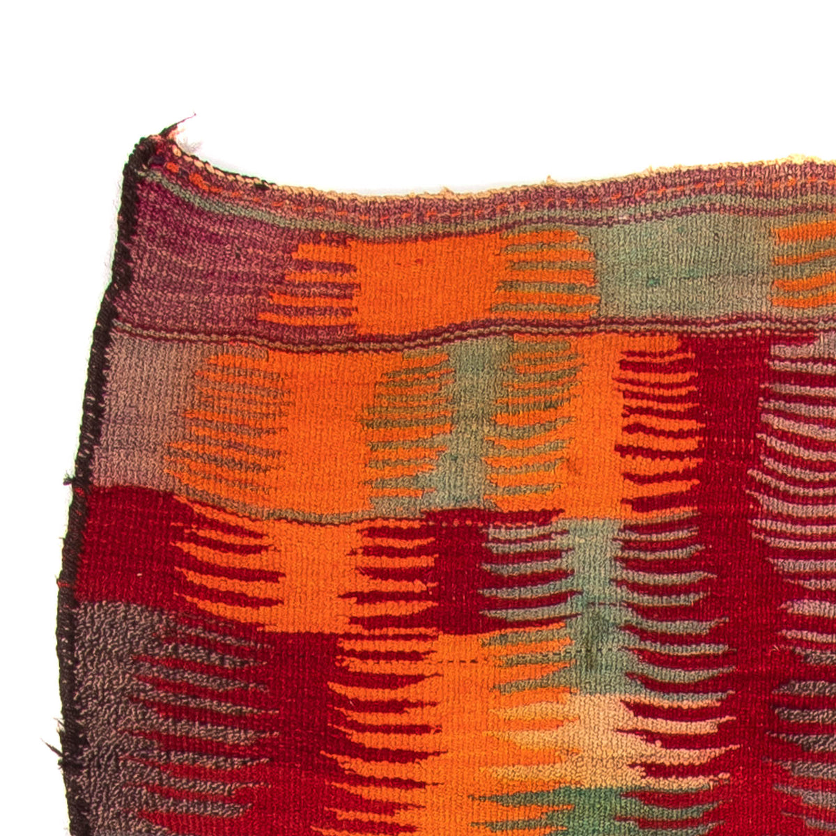 Tappeto corsia Tappeto Kelim - Vecchio - 265 x 125 cm - multicolore