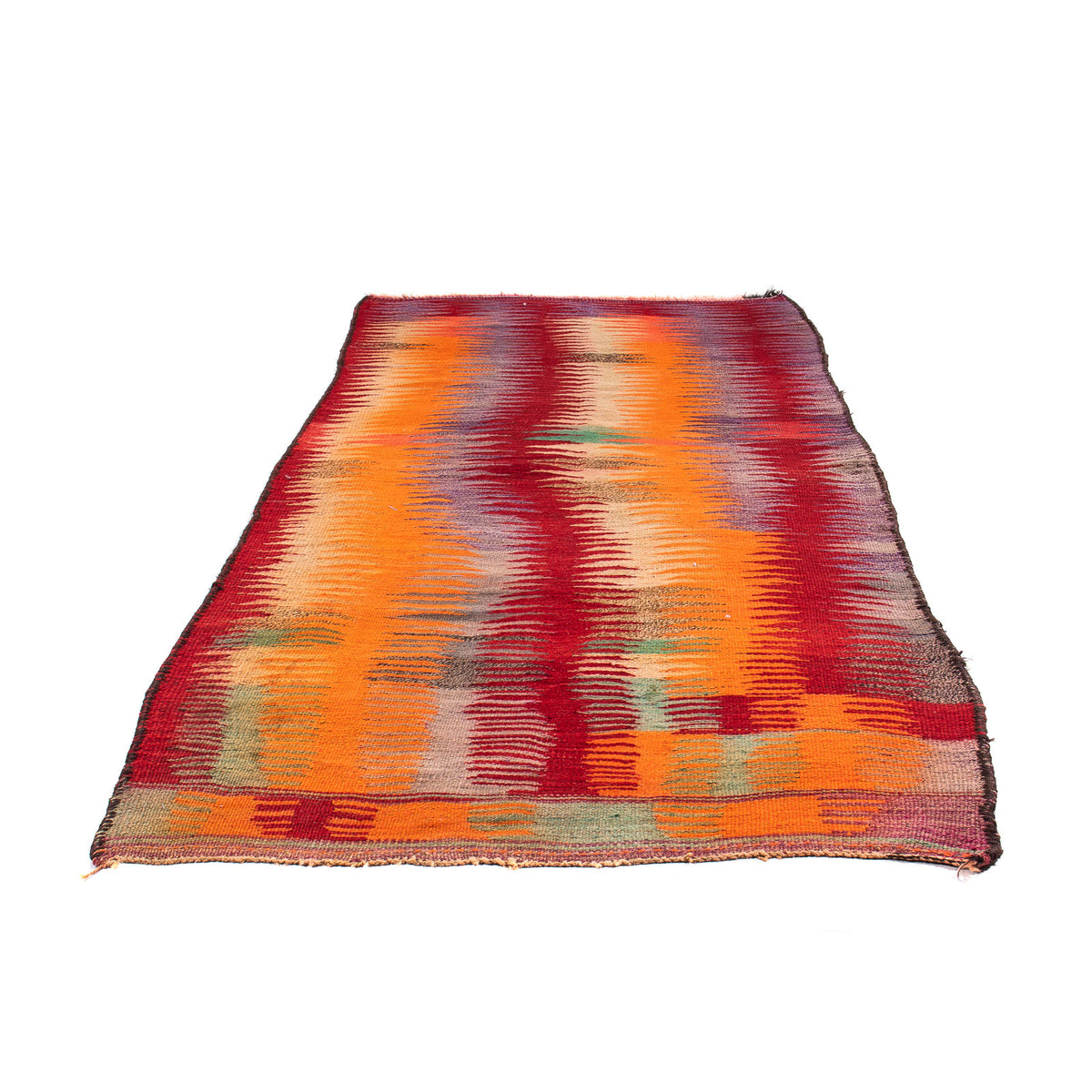 Tappeto corsia Tappeto Kelim - Vecchio - 265 x 125 cm - multicolore