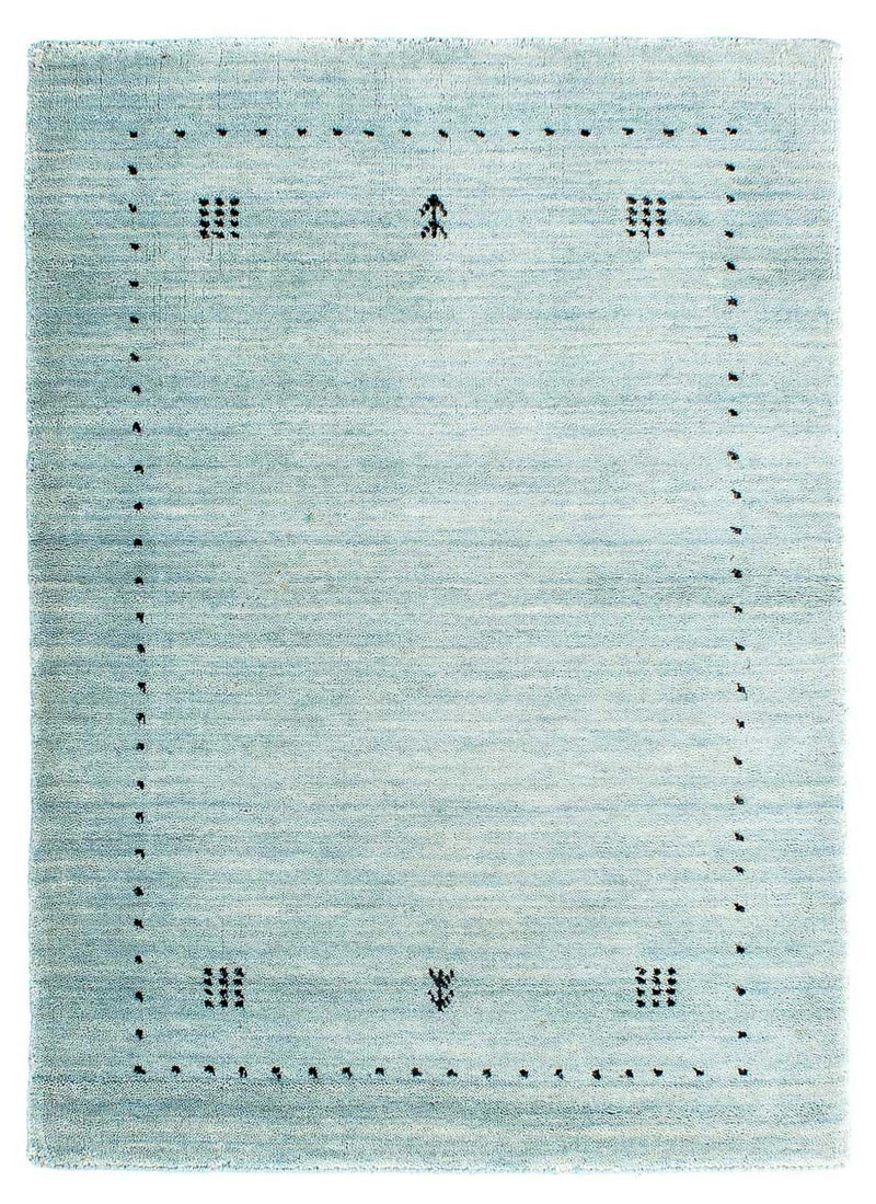 Tappeto Gabbeh - Loribaft Indus - 95 x 65 cm - blu chiaro