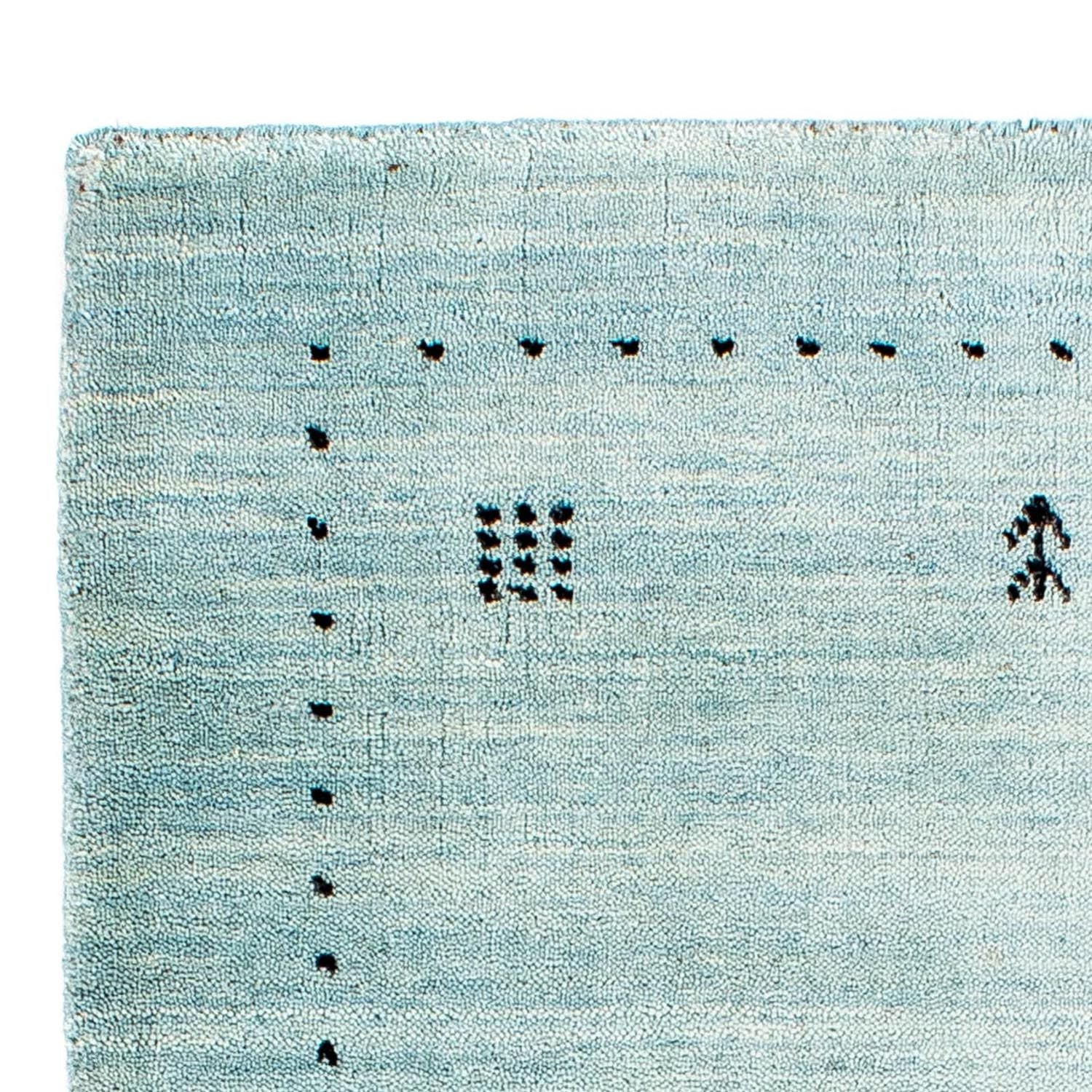 Tappeto Gabbeh - Loribaft Indus - 95 x 65 cm - blu chiaro