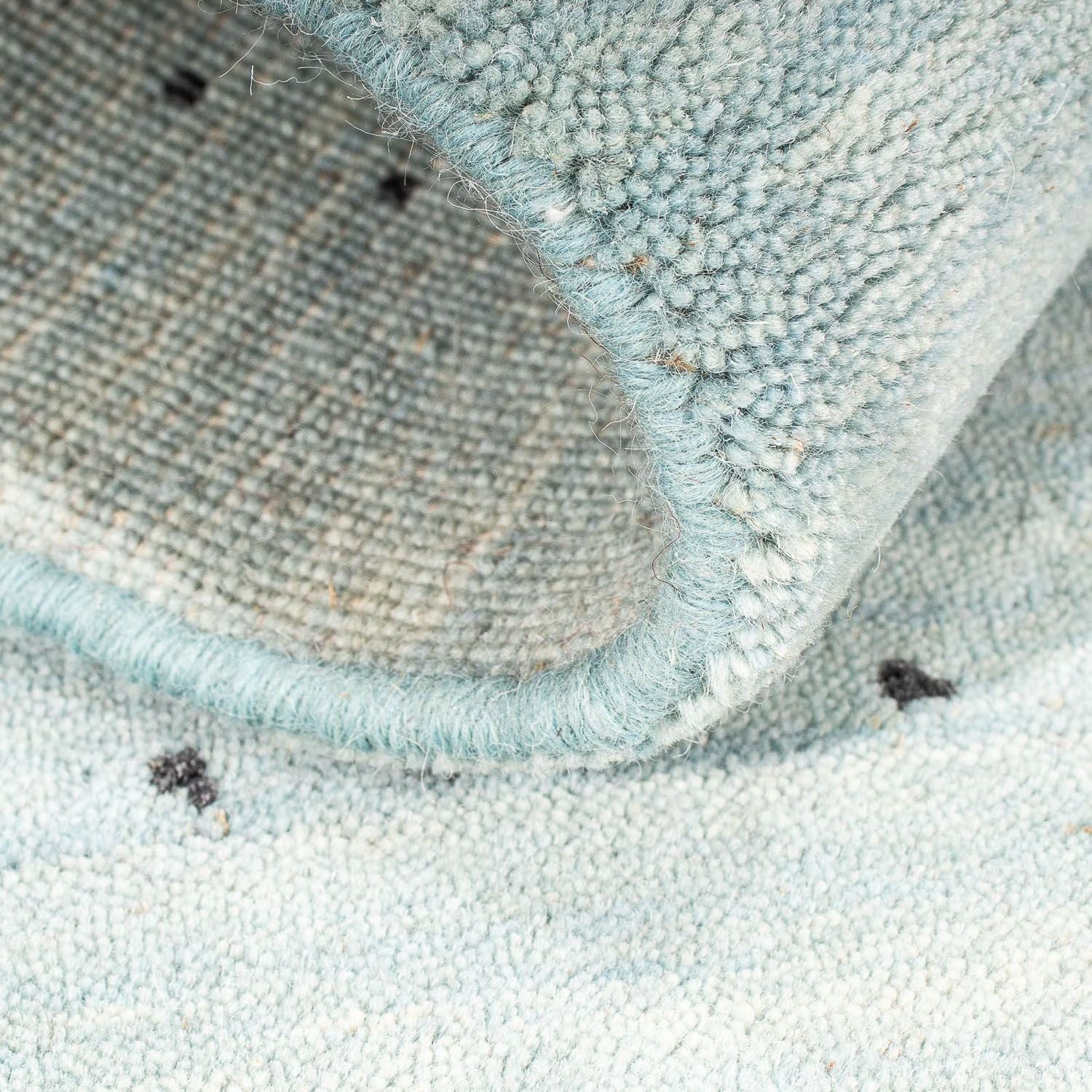 Tappeto Gabbeh - Loribaft Indus - 95 x 65 cm - blu chiaro