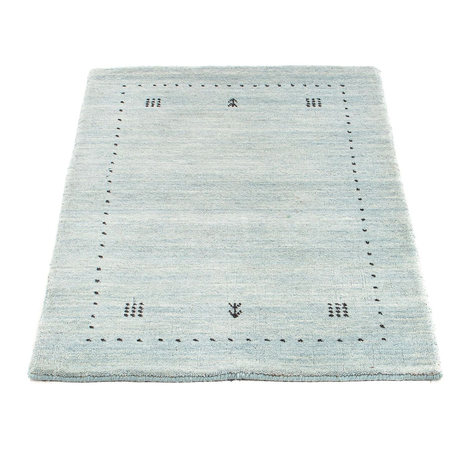 Tappeto Gabbeh - Loribaft Indus - 95 x 65 cm - blu chiaro