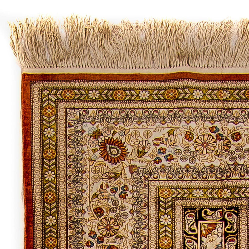 Tappeto corsia Tappeto di seta - seta cinese - 272 x 71 cm - rosso