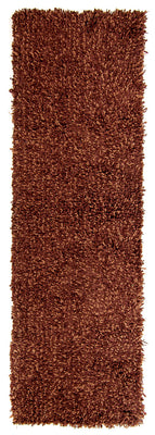 Tappeto corsia Tappeto a pelo alto - 205 x 64 cm - marrone