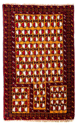 Tappeto Belutsch - 129 x 75 cm - rosso scuro