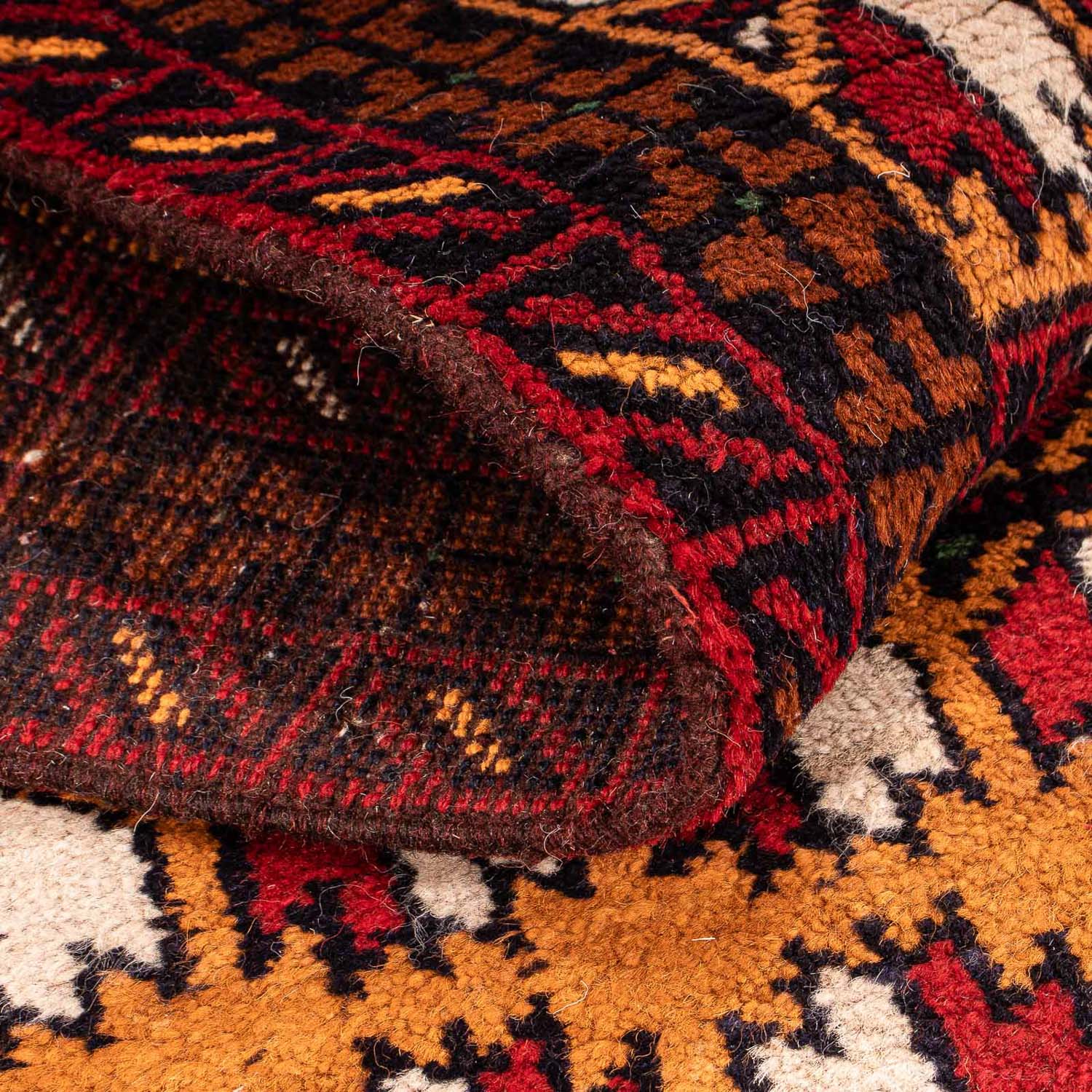 Tappeto Belutsch - 129 x 75 cm - rosso scuro