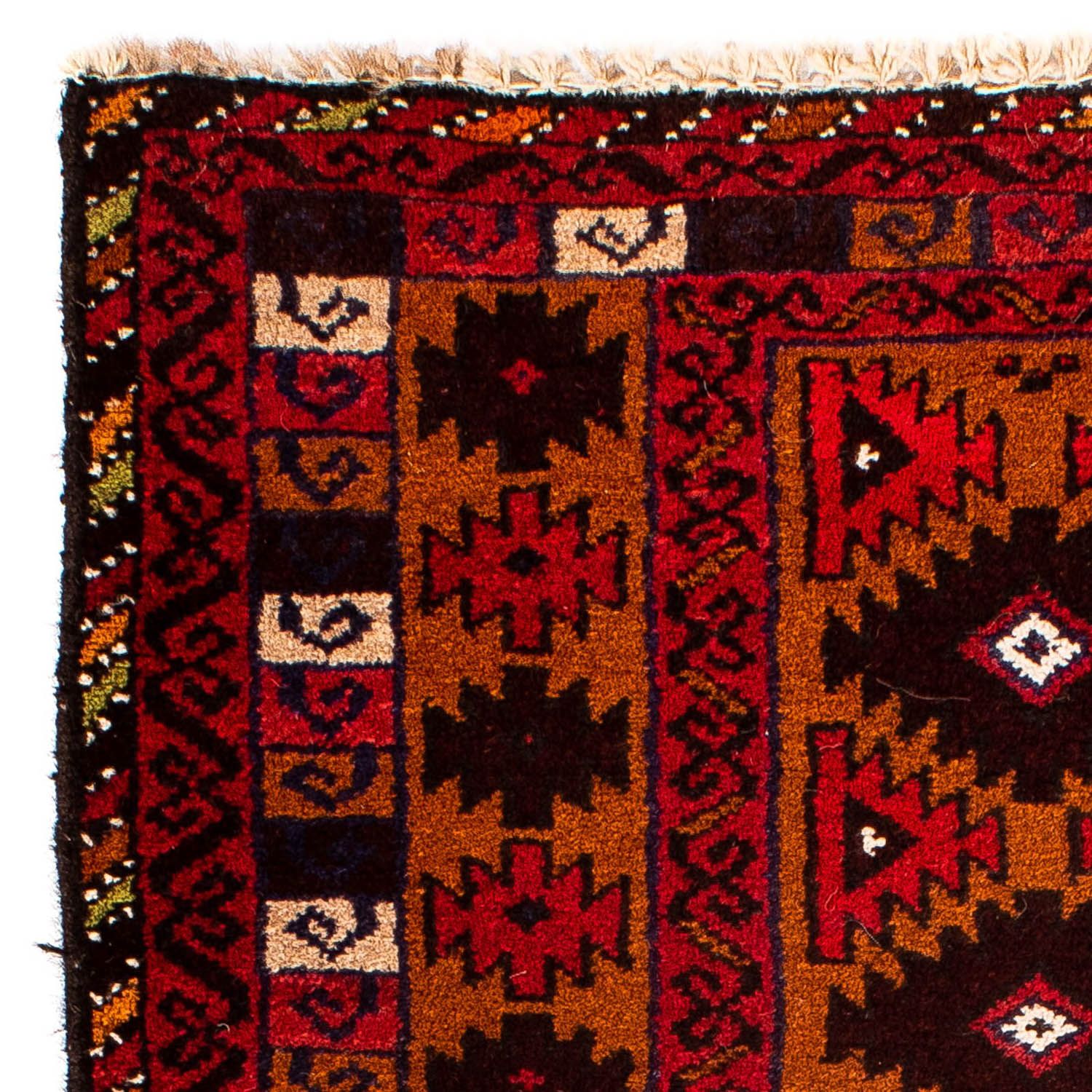 Tappeto Belutsch - 125 x 80 cm - rosso scuro