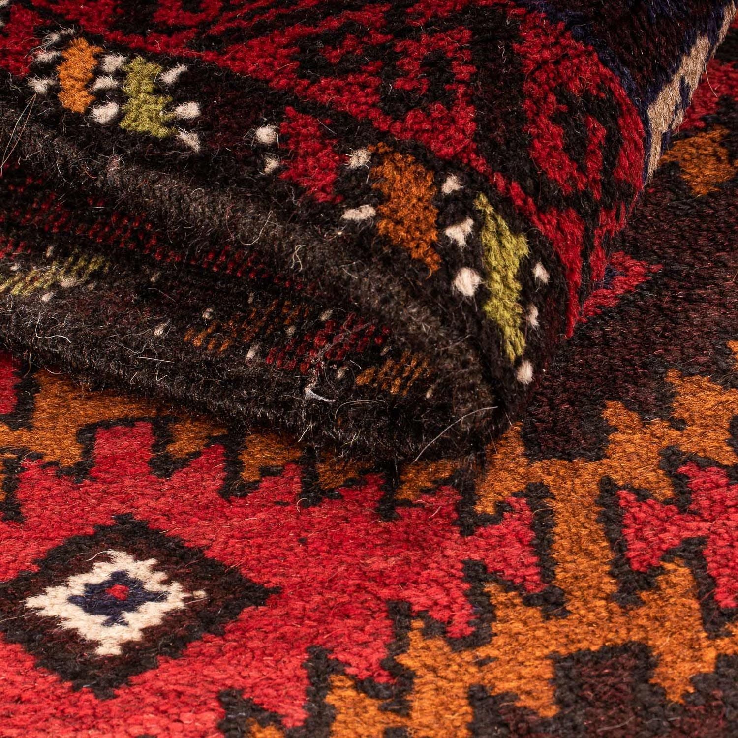 Tappeto Belutsch - 125 x 80 cm - rosso scuro