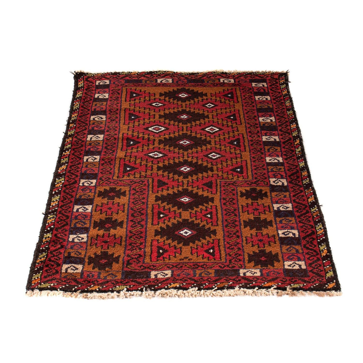 Tappeto Belutsch - 125 x 80 cm - rosso scuro