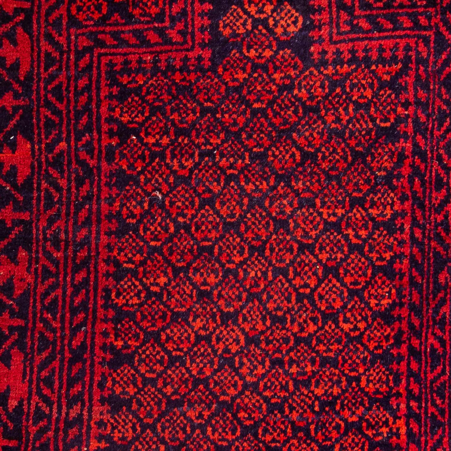 Tappeto Belutsch - 132 x 79 cm - rosso scuro