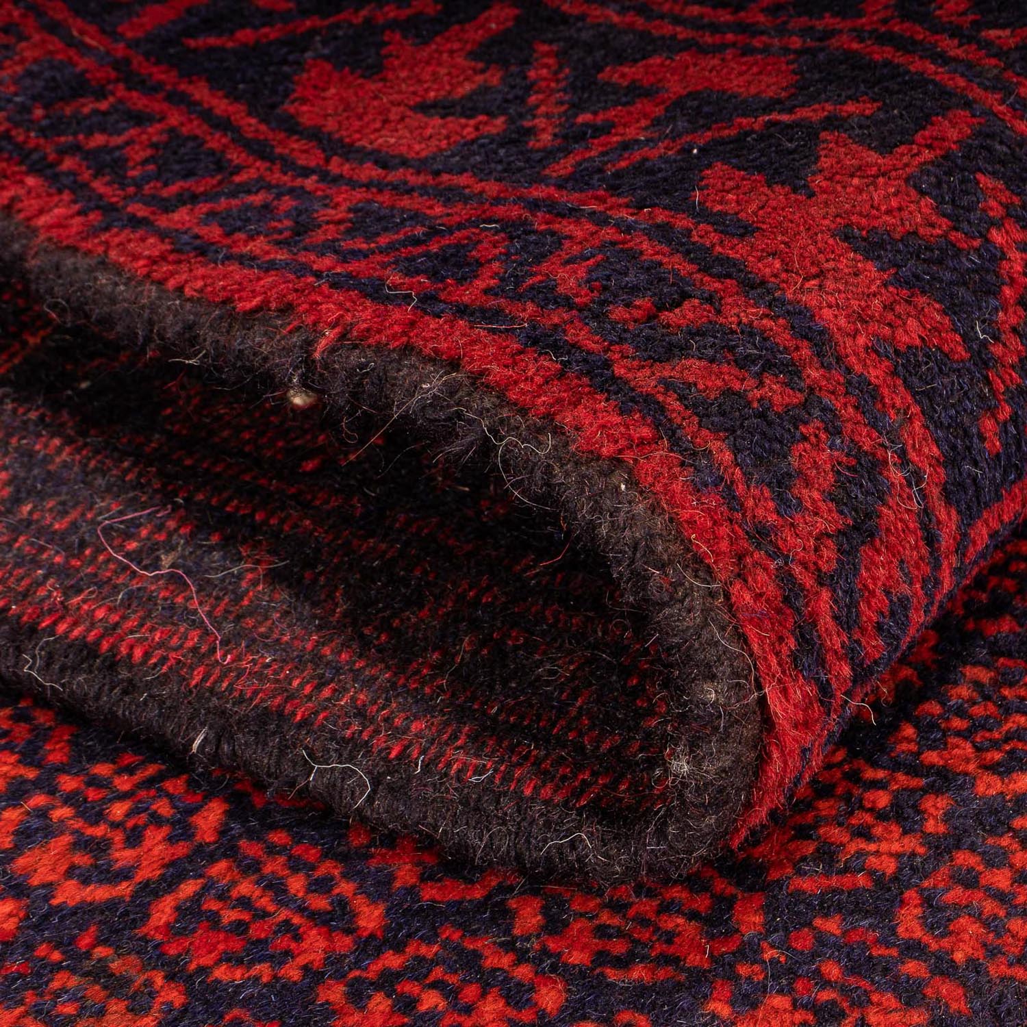 Tappeto Belutsch - 132 x 79 cm - rosso scuro