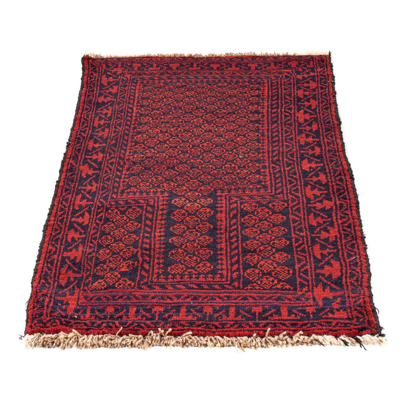 Tappeto Belutsch - 132 x 79 cm - rosso scuro