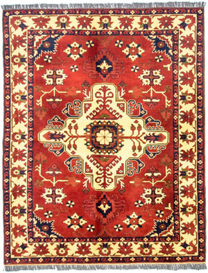 Tappeto afgano - Hatschlu - 195 x 159 cm - ruggine