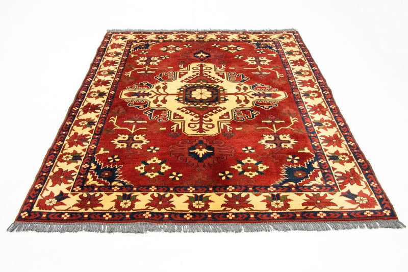 Tappeto afgano - Hatschlu - 195 x 159 cm - ruggine